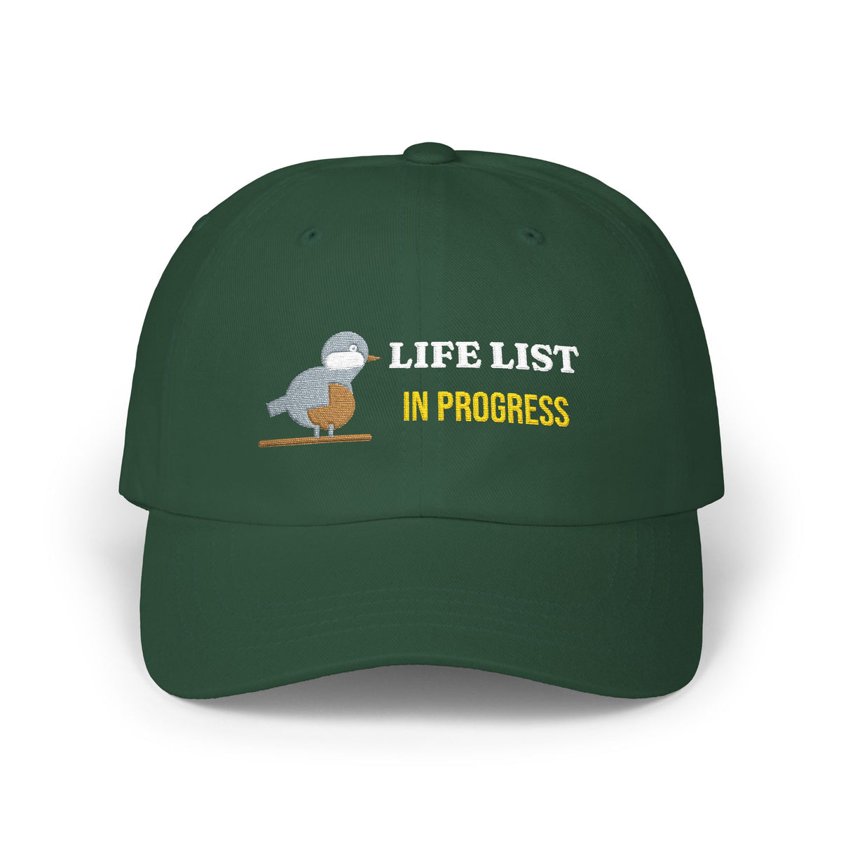 Life List In Progress Embroidered Dad Cap by SG Design – view 4