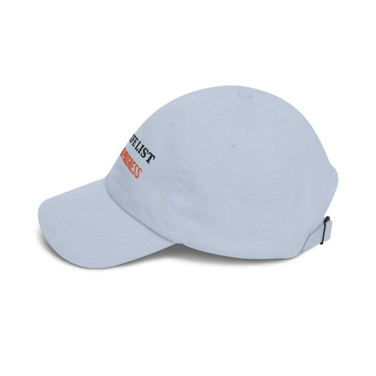 Life List In Progress Embroidered Dad Cap by SG Design – view 22