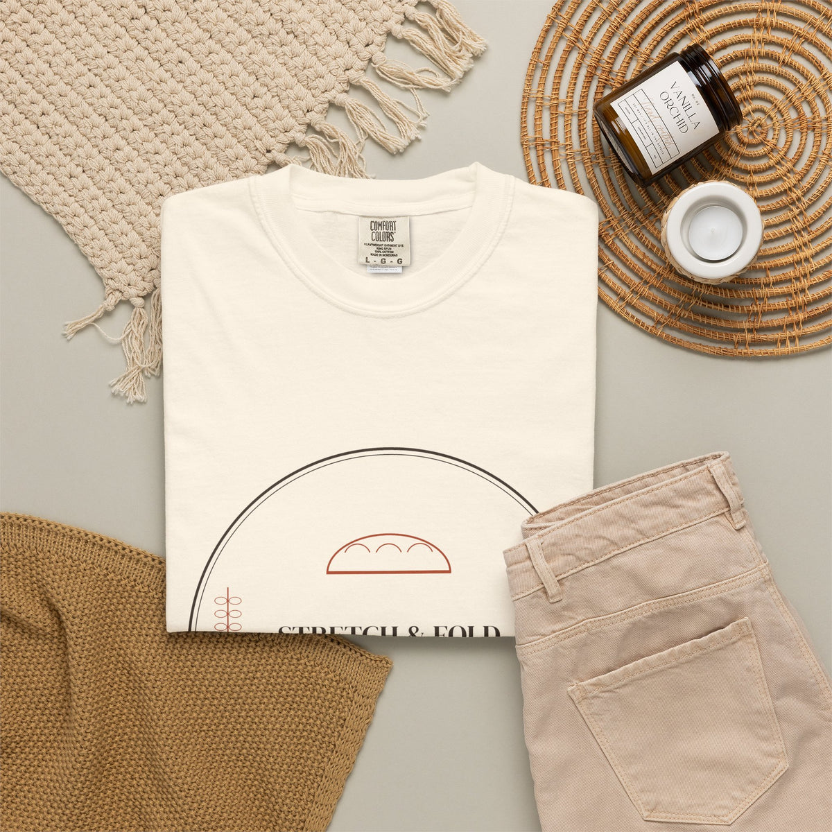 Stretch & Fold Guild sourdough T-shirt, product mockup 12