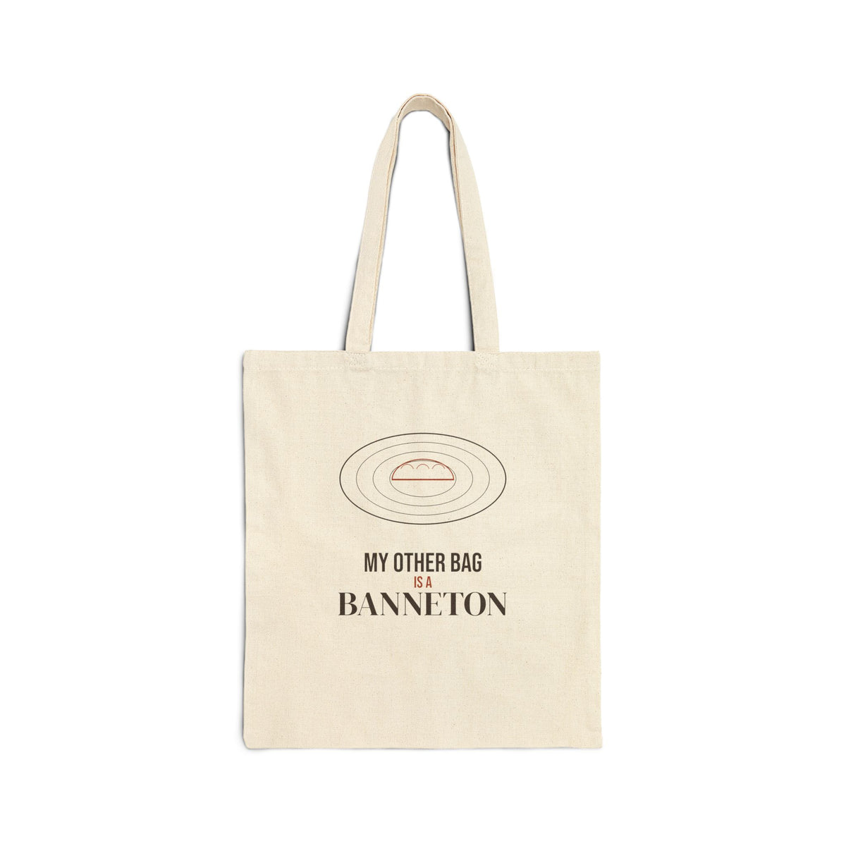 My Other Bag Is a Banneton sourdough tote bag, product mockup 1