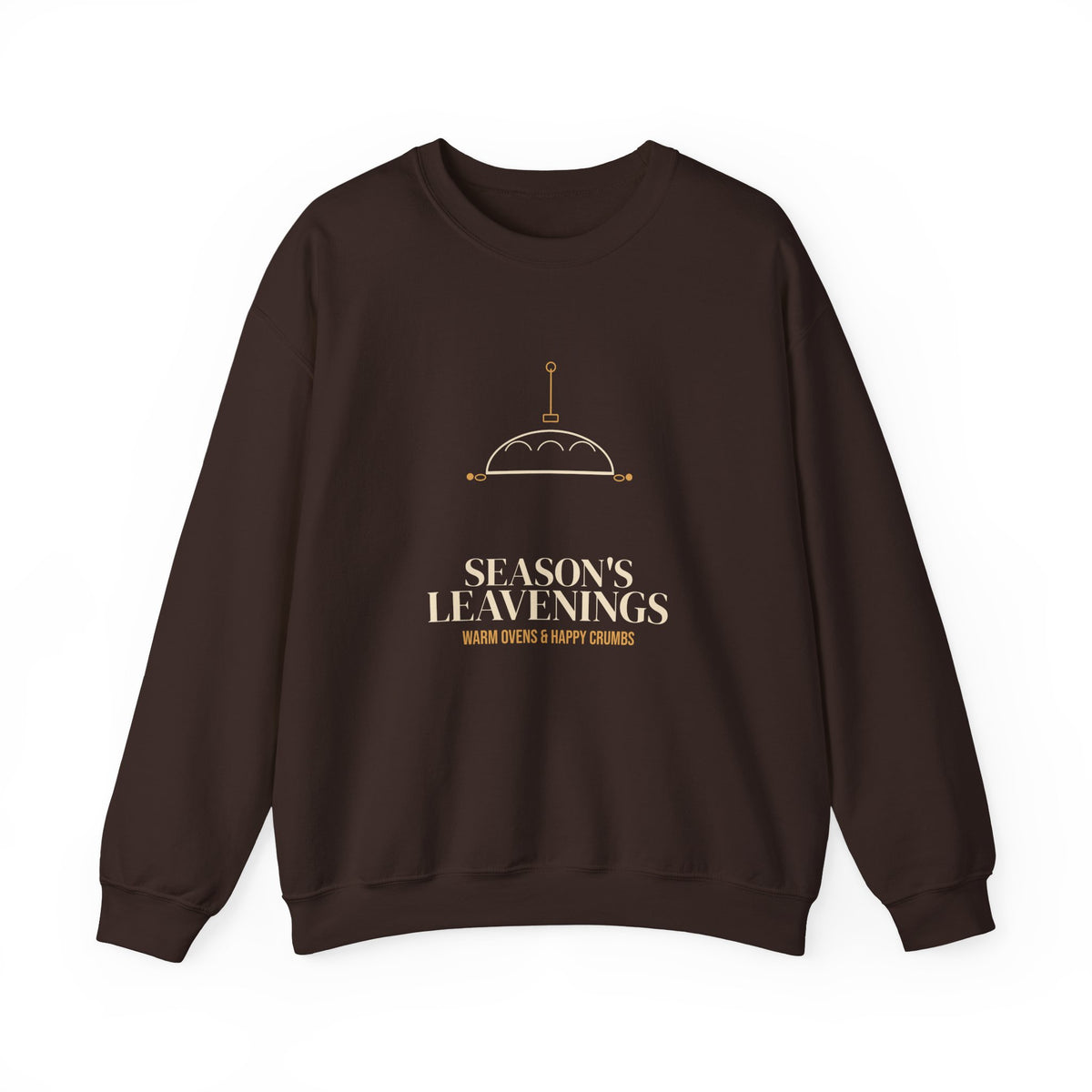 Season's Leavenings sourdough Christmas sweatshirt, product mockup 6