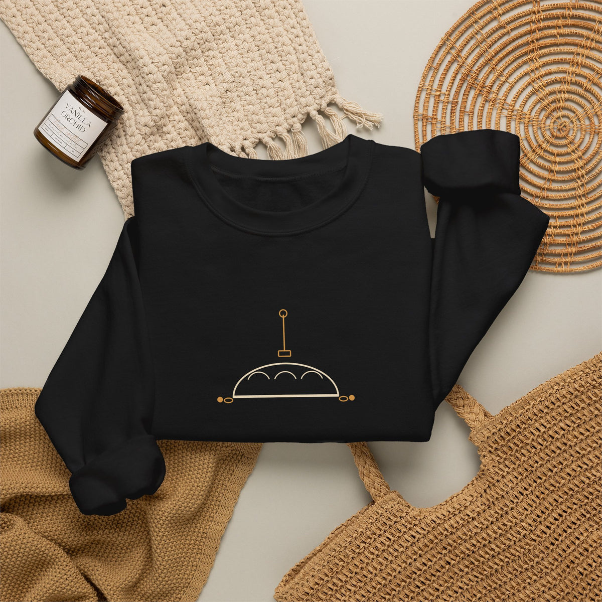 Season's Leavenings sourdough Christmas sweatshirt, product mockup 16