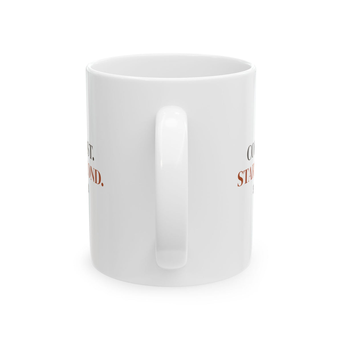 Coffee First Starter Second sourdough mug, product mockup 2