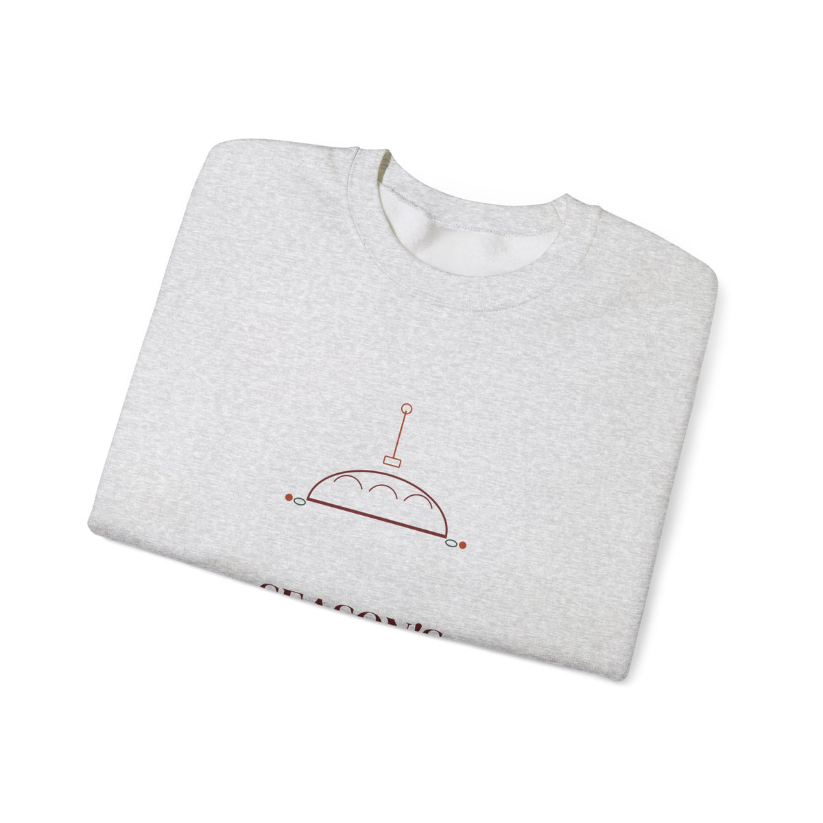 Season's Leavenings sourdough Christmas sweatshirt, product mockup 12