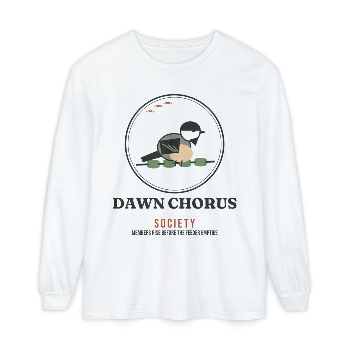 Dawn Chorus Society Long Sleeve T-Shirt by SG Design – view 1