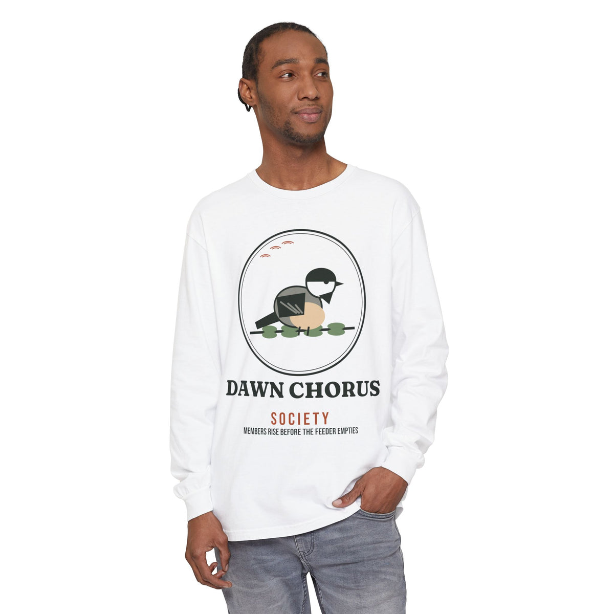 Dawn Chorus Society Long Sleeve T-Shirt by SG Design – view 7