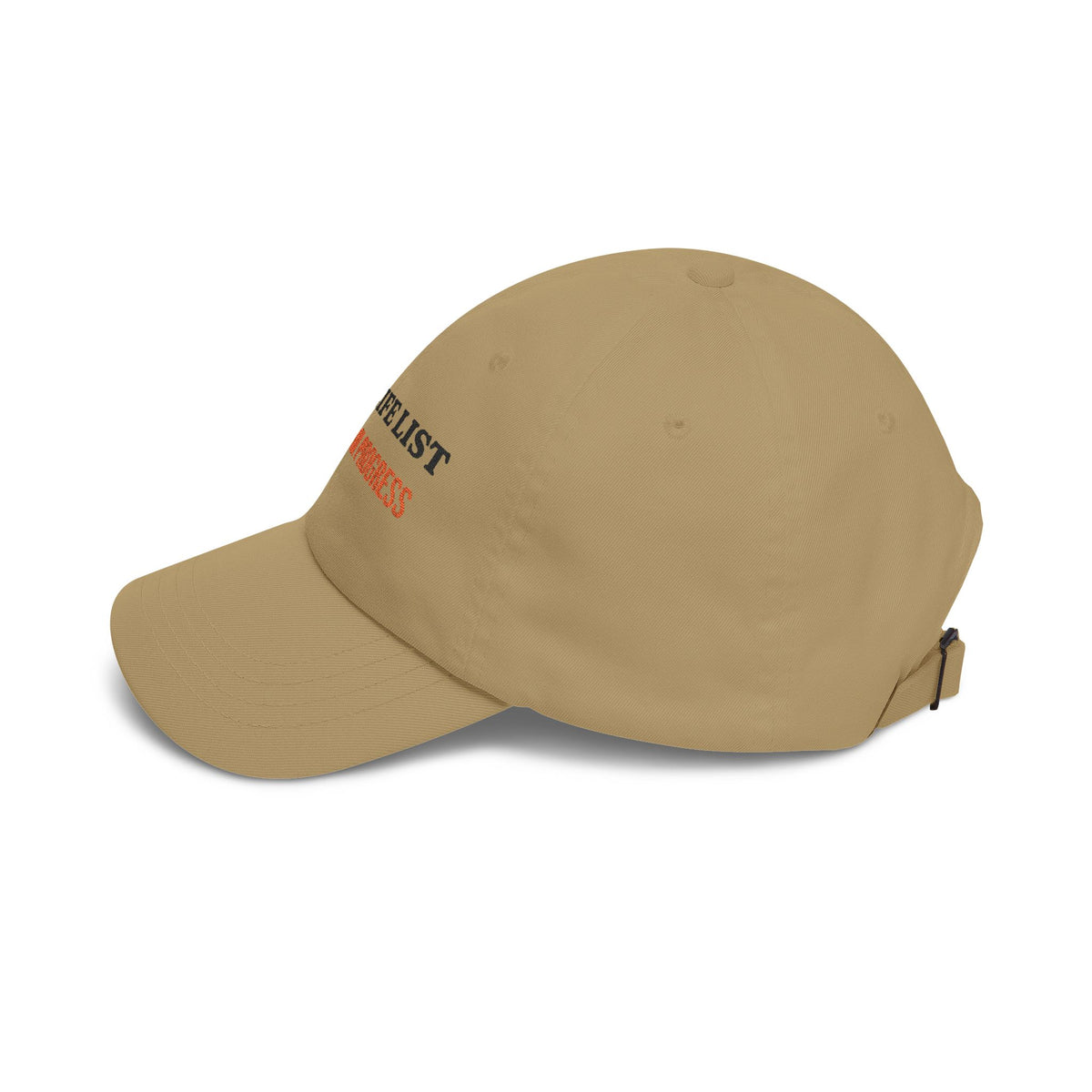 Life List In Progress Embroidered Dad Cap by SG Design – view 16