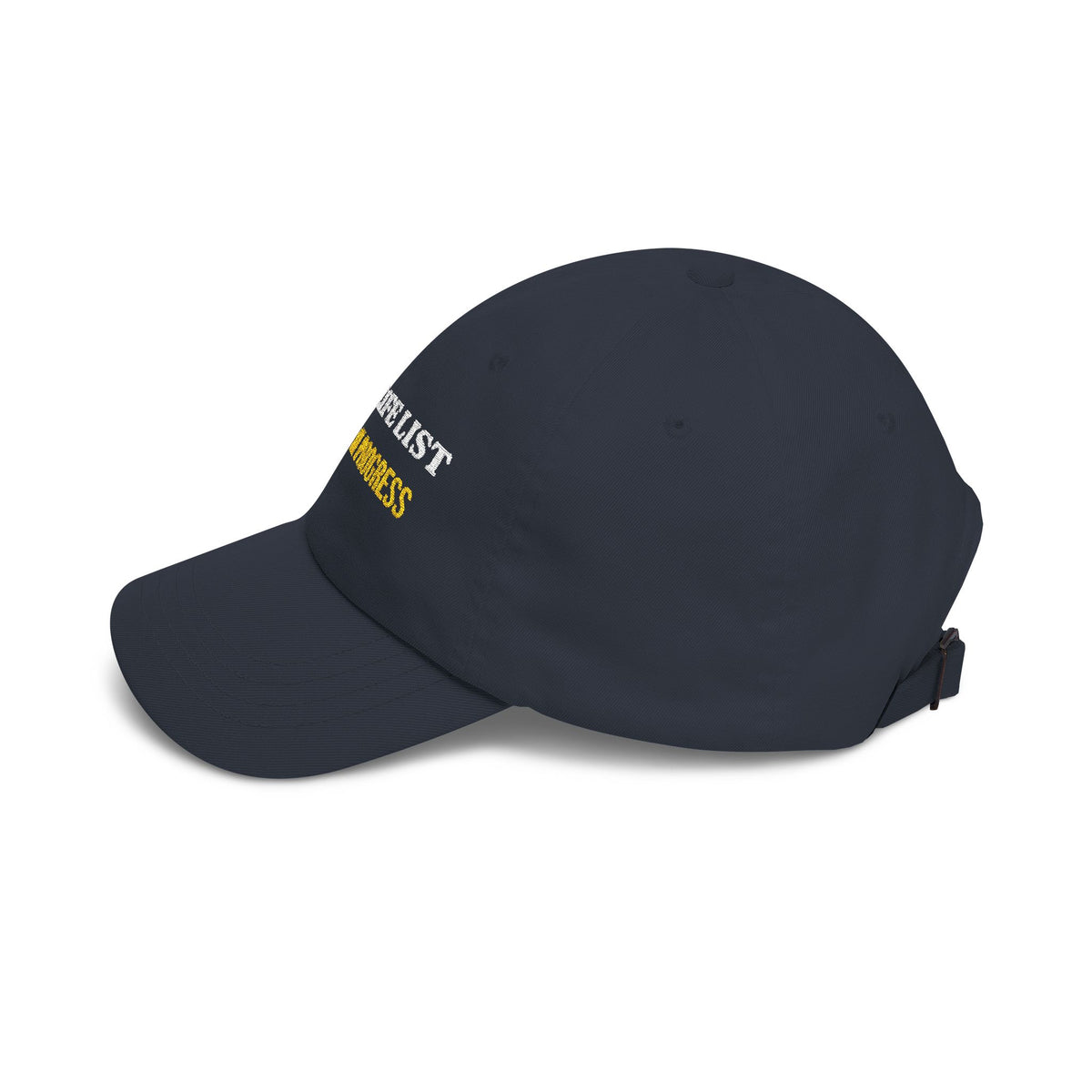 Life List In Progress Embroidered Dad Cap by SG Design – view 25