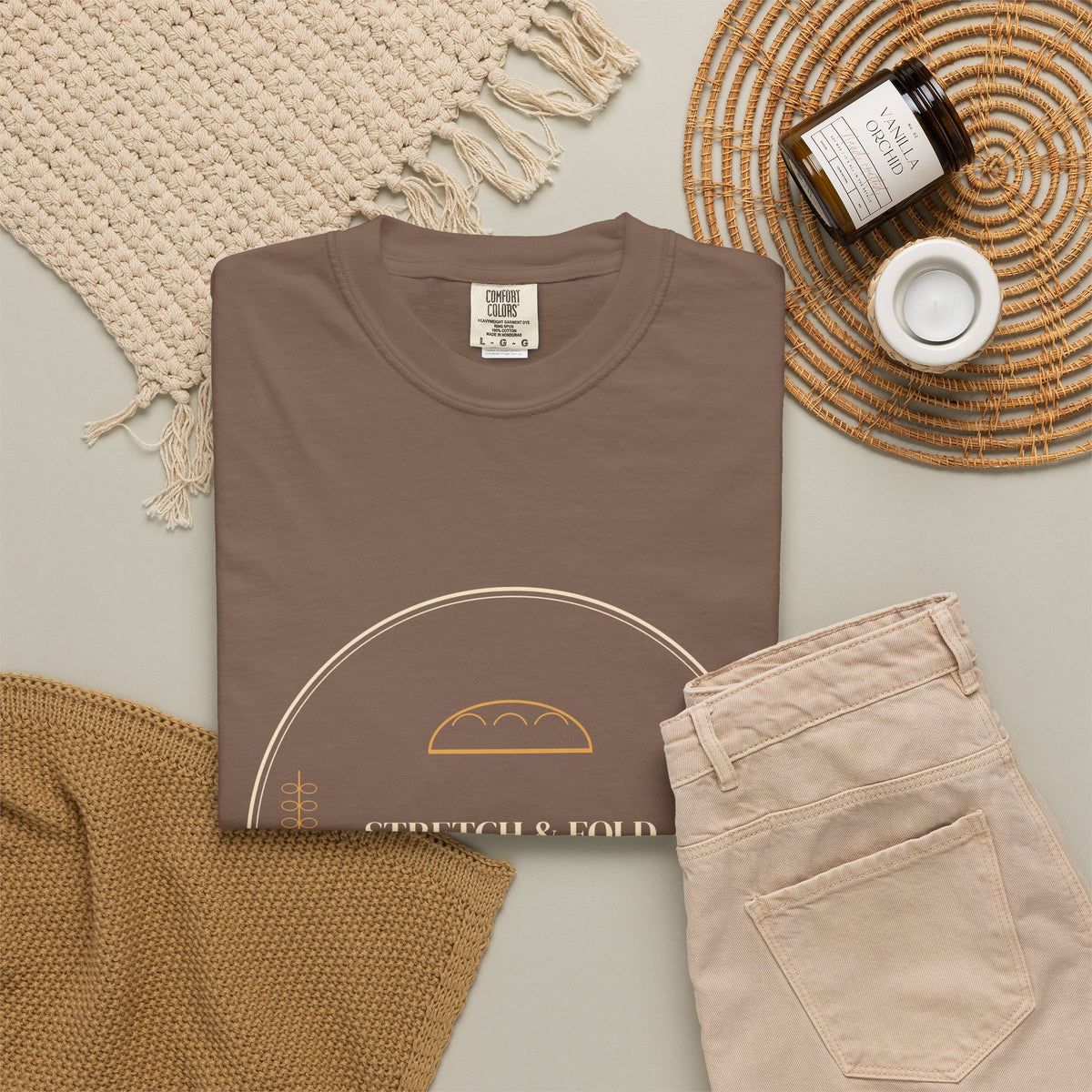 Stretch & Fold Guild sourdough T-shirt, product mockup 15