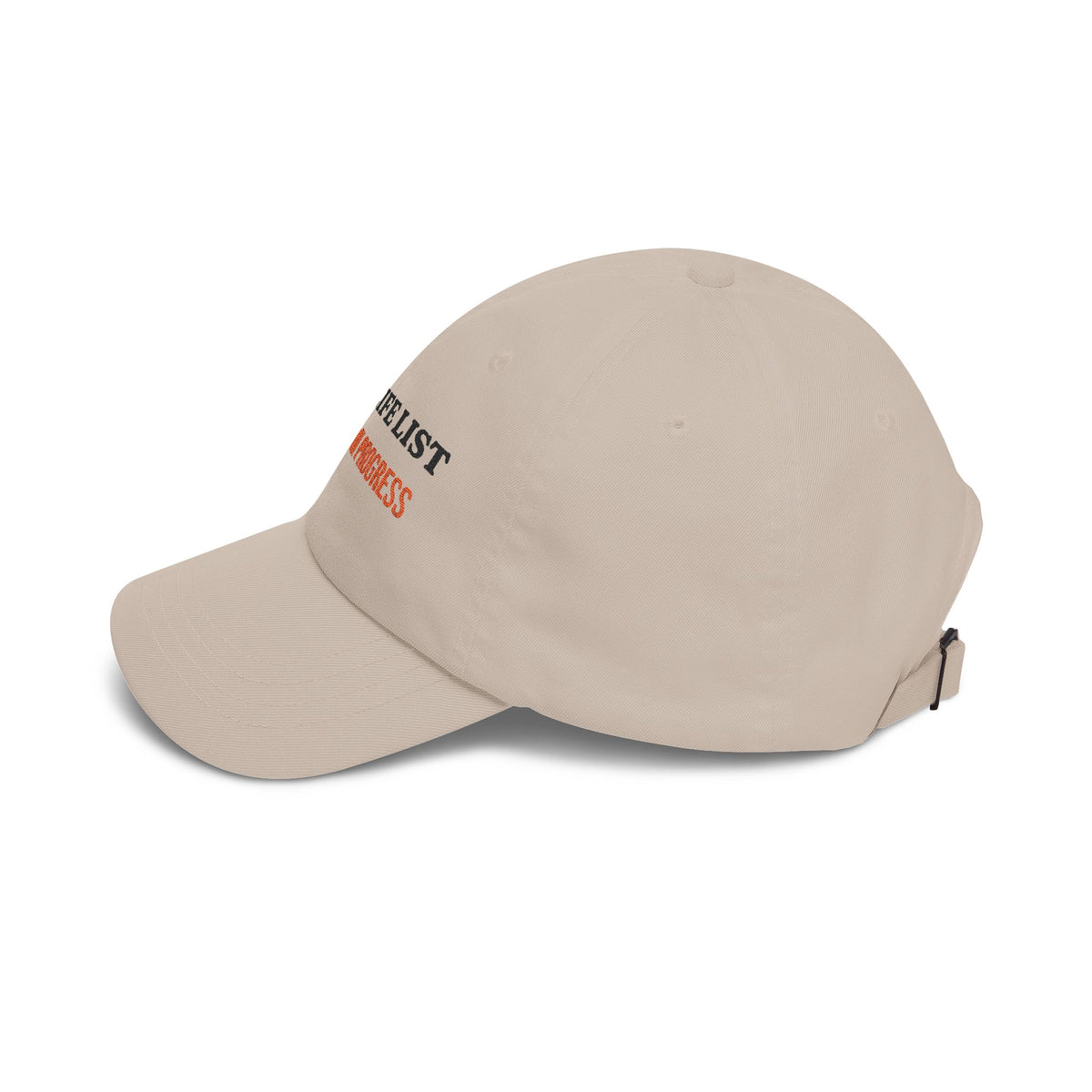 Life List In Progress Embroidered Dad Cap by SG Design – view 13