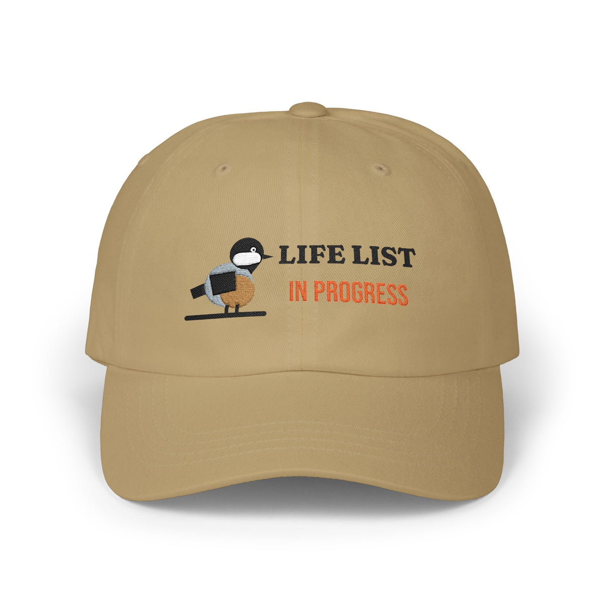 Life List In Progress Embroidered Dad Cap by SG Design – view 3