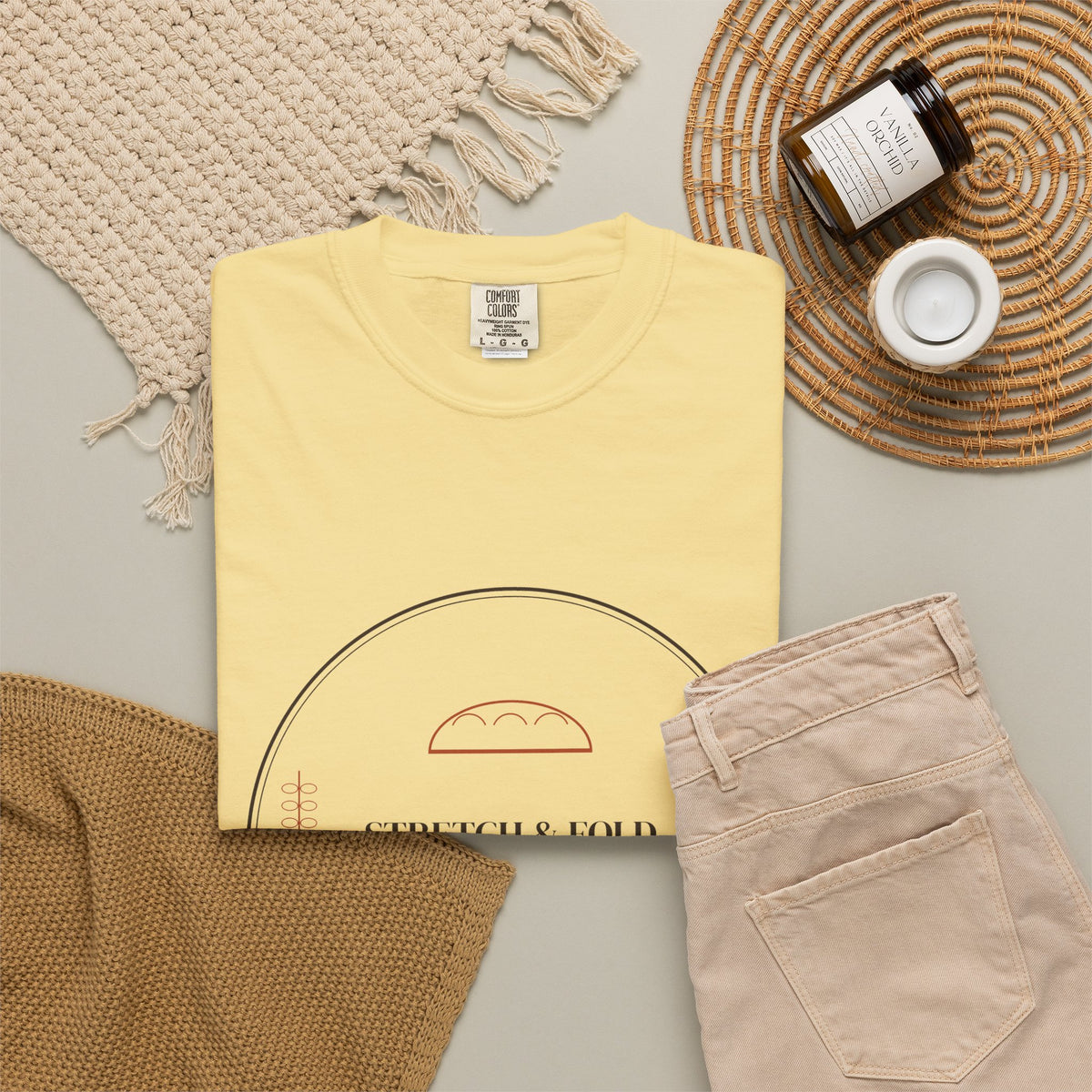 Stretch & Fold Guild sourdough T-shirt, product mockup 18