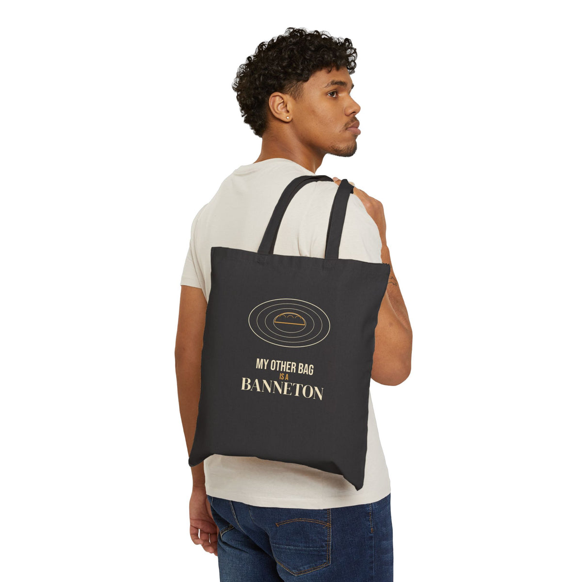 My Other Bag Is a Banneton sourdough tote bag, product mockup 7